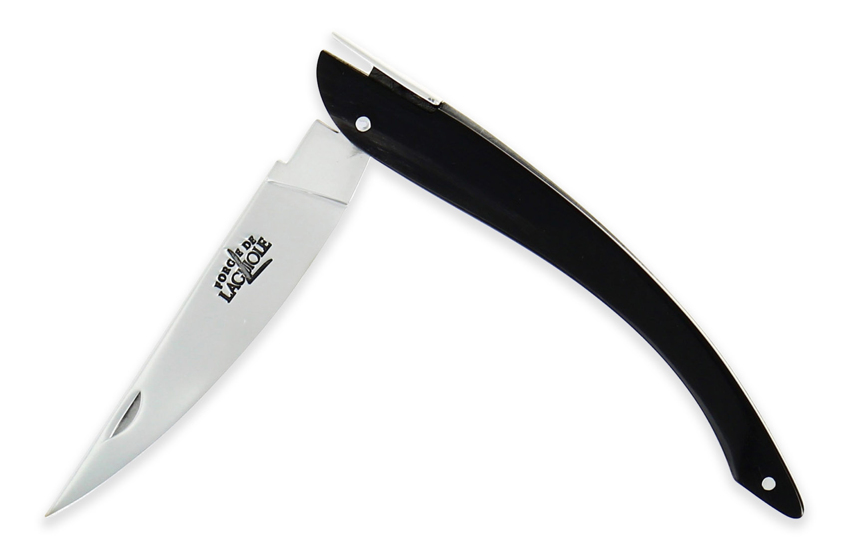 Couteau Forge de Laguiole RAFFY Plein Manche Buffle 1 Pièce Finition Brillante 13cm – Image 2