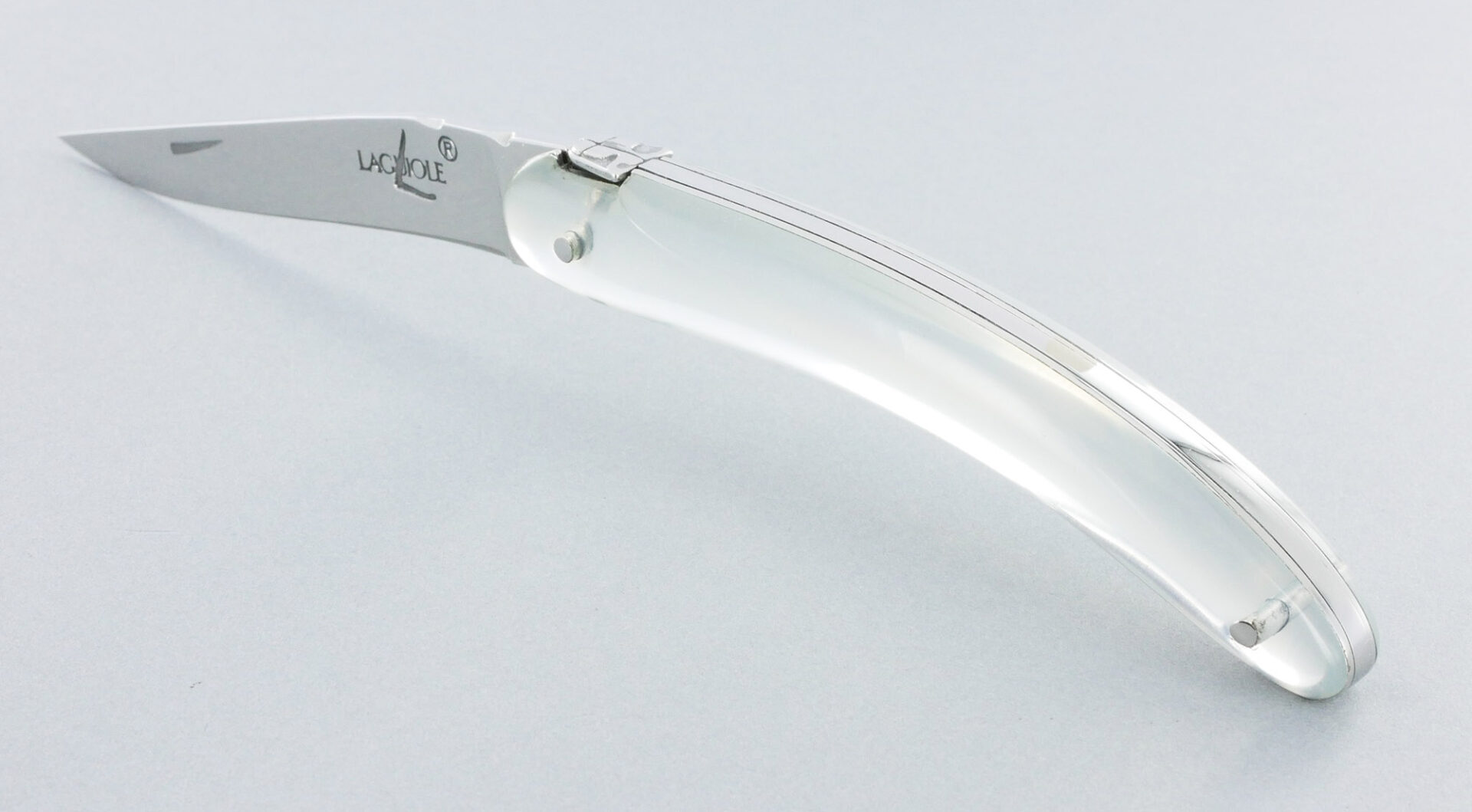 Couteau Forge de Laguiole de Poche COURREGES pour Femme Plein Manche Acrylique Miroir 1 Pièce Finition Brillante 9 cm – Image 2