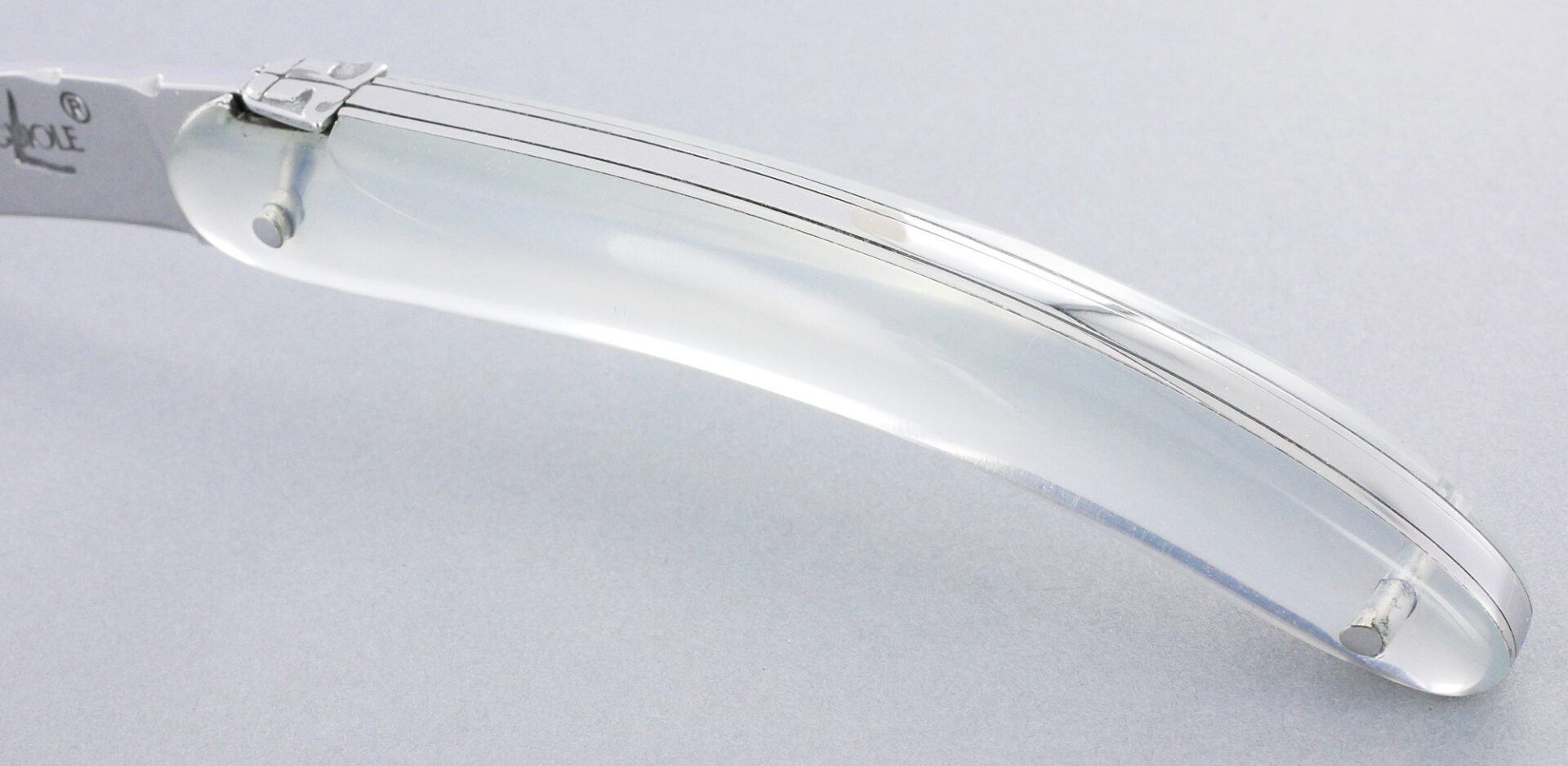 Couteau Forge de Laguiole de Poche COURREGES pour Femme Plein Manche Acrylique Miroir 1 Pièce Finition Brillante 9 cm – Image 4