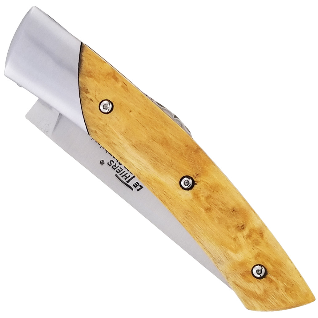 Couteau Le Thiers Chambriard Trappeur Manche en Bouleau de Norvège