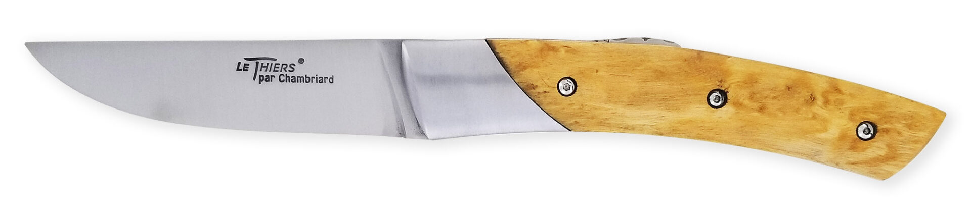 Couteau Le Thiers Chambriard Trappeur Manche en Bouleau de Norvège – Image 2