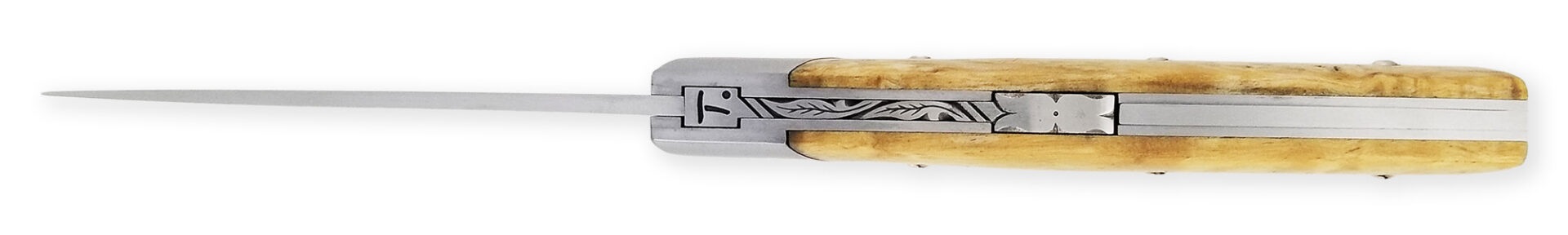 Couteau Le Thiers Chambriard Trappeur Manche en Bouleau de Norvège – Image 3