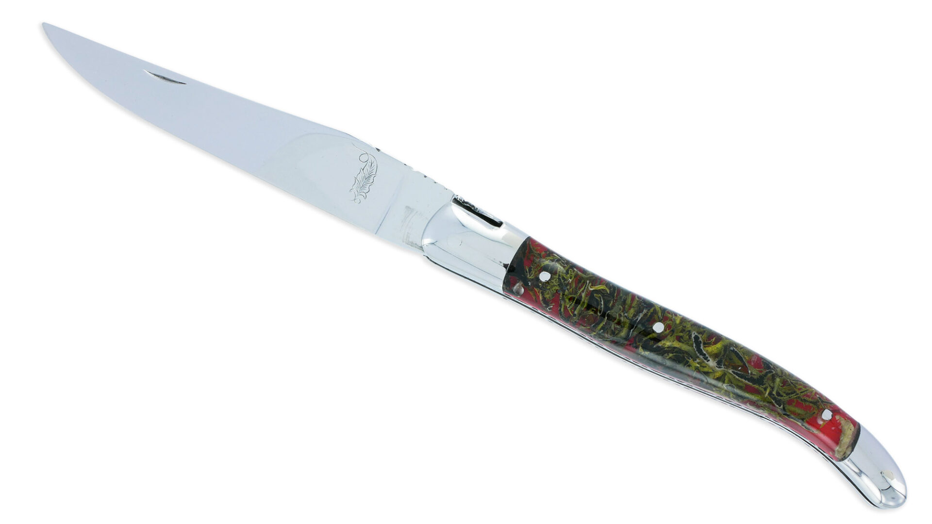 Couteau Prestige Laguiole Manche Lichen Stabilisé dans Résine 1 Pièce 12 cm – Image 3