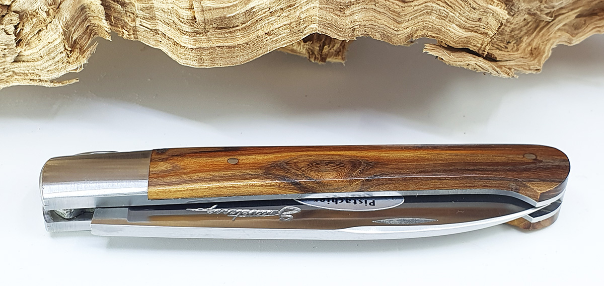 Couteau SAUVETERRE 1 pièce 11 cm Manche Pistachier 1 Mitre Inox Brossé – Image 2