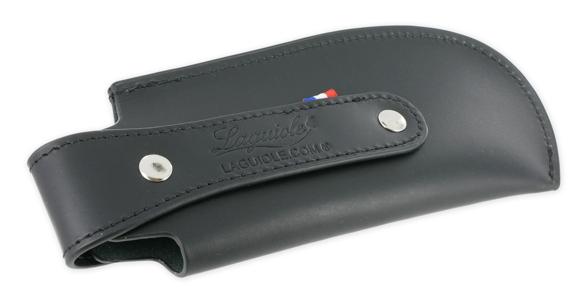 Etui Ceinture Chasse Port Vertical pour Couteau pliants Laguiole et Thiers Coloris Noir – Image 2
