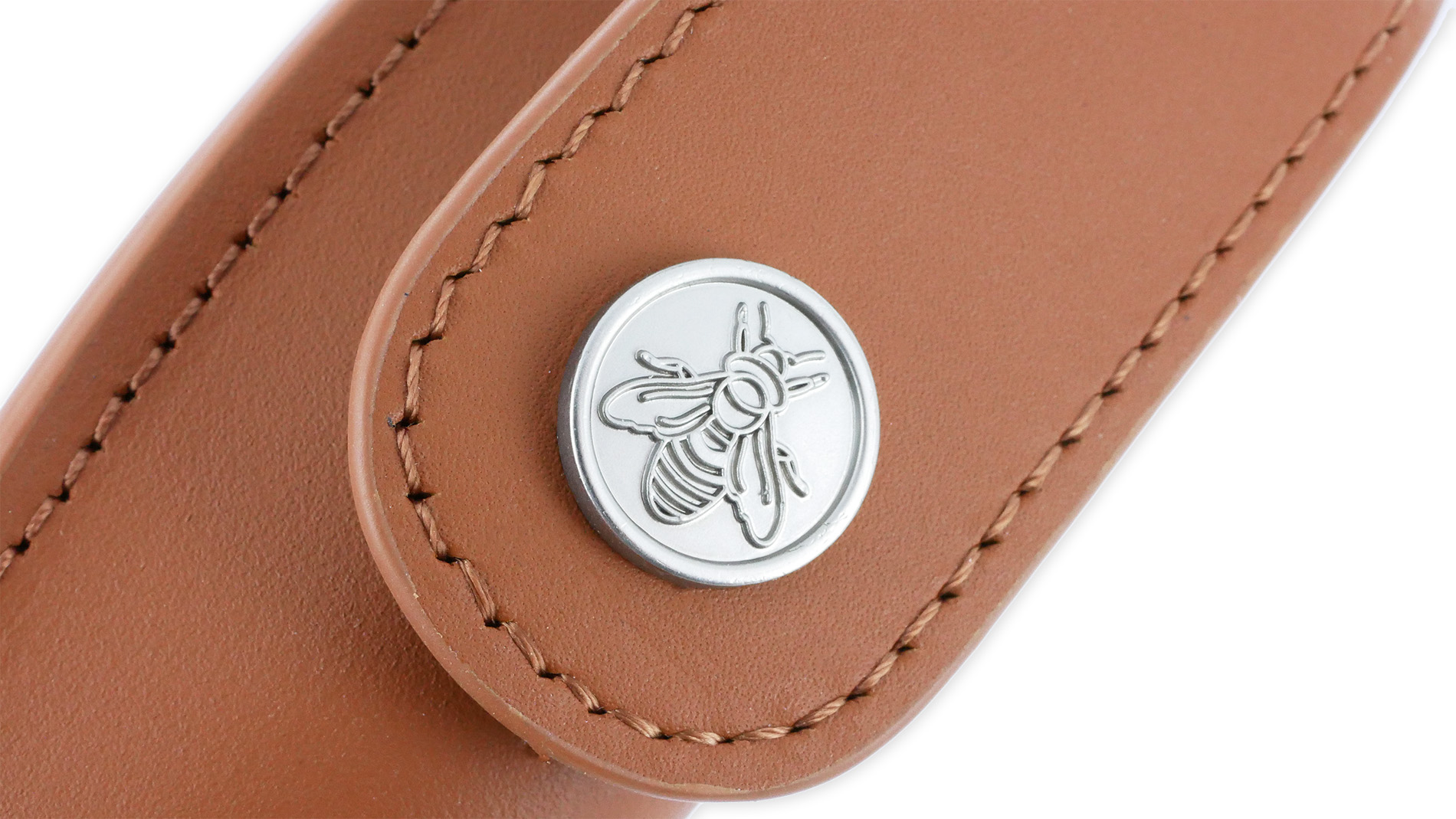 Etui Ceinture Tradition Port Vertical pour Couteaux Pliants Laguiole et Thiers coloris Marron – Image 3