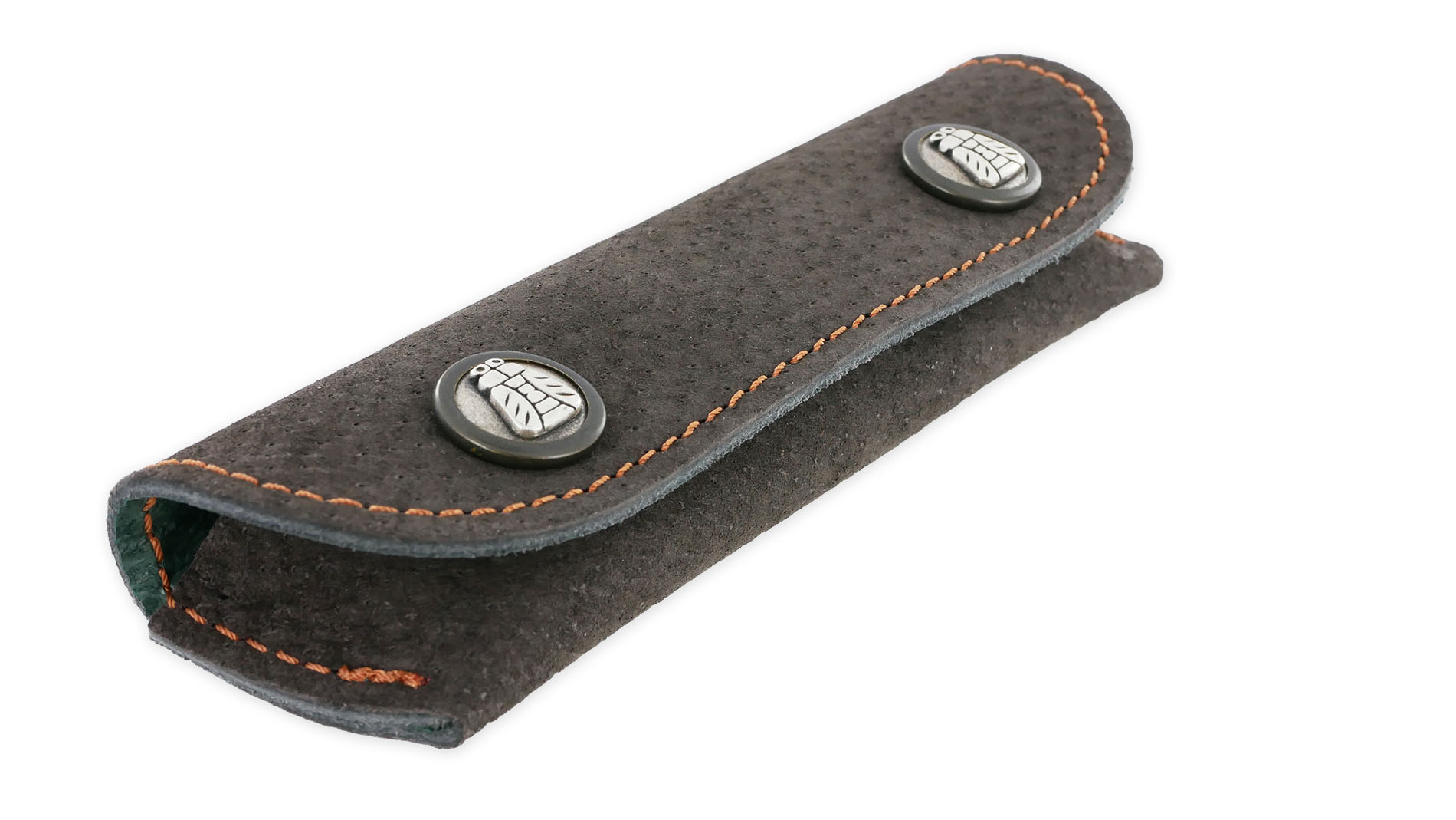 Etui Cuir Luxe de Sac Fermeture 2 boutons pression avec Abeilles pour Couteaux Laguiole et Sommeliers – Image 2