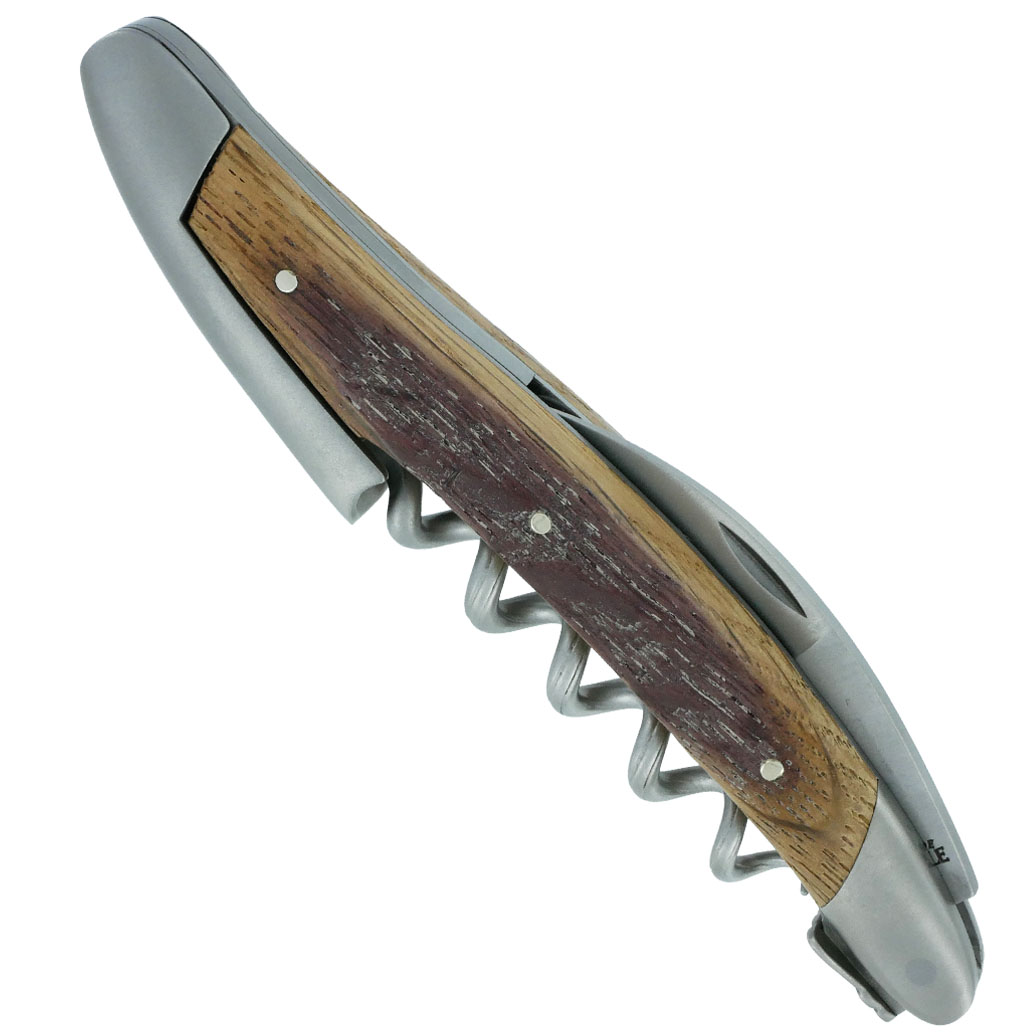 Sommelier Forge de Laguiole en Chêne de Barrique Finition Satiné