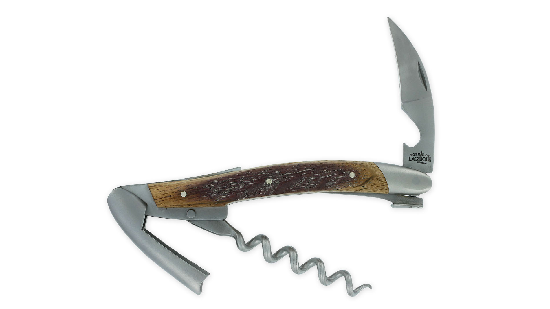 Sommelier Forge de Laguiole en Chêne de Barrique Finition Satiné – Image 5