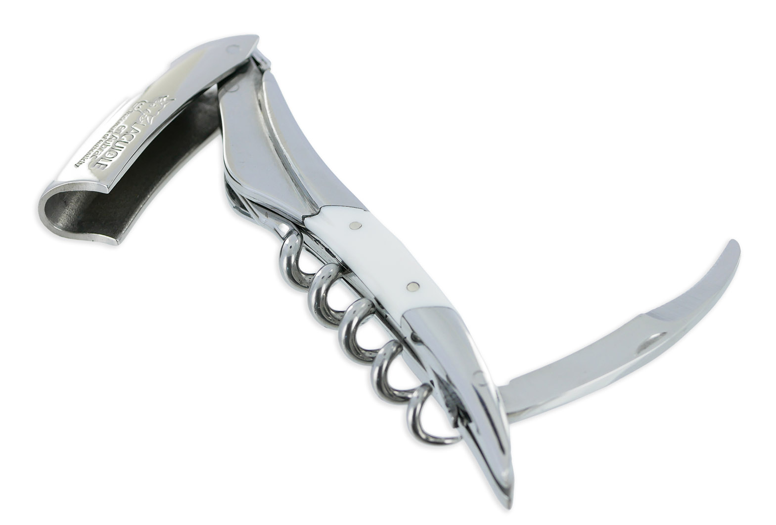 Sommelier Laguiole en Aubrac Origine Concorde Manche Corian Blanc Série Limitée et Numérotée – Image 4