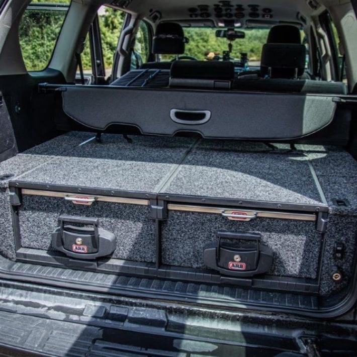 Aménagement intérieur ARB double tiroir pour Toyota J150 5 portes / 5 places – Image 3